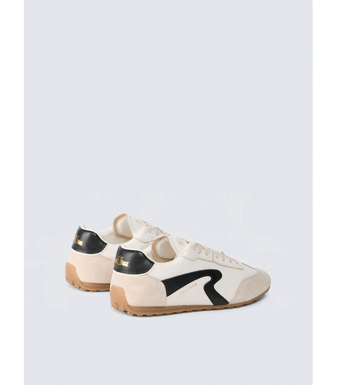 ロープロファイルレザースニーカー 詳細画像 ベージュホワイト 2